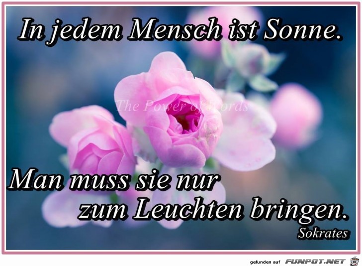 In jeden Mensch ist Sonne