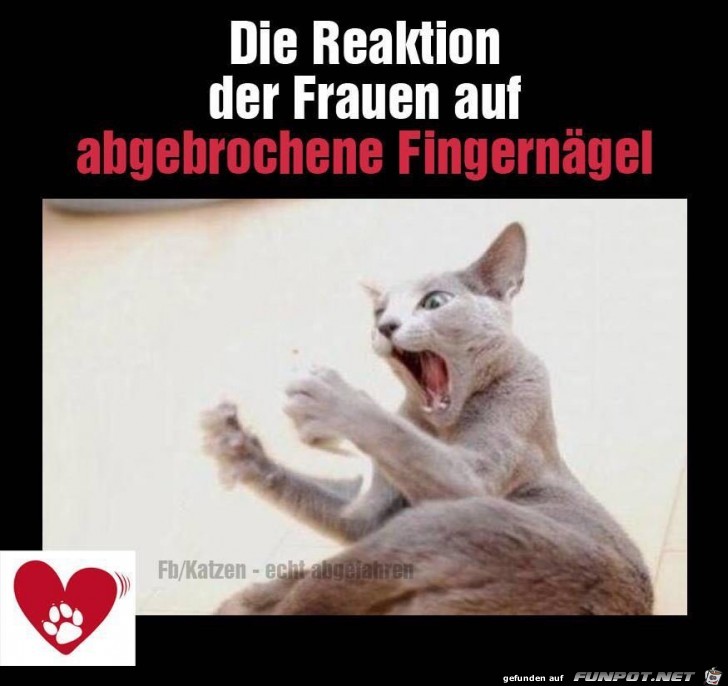 Reaktion einer Frau