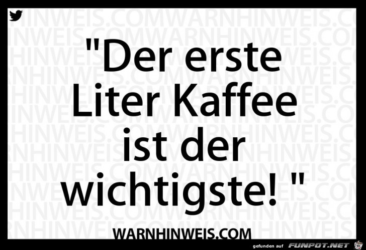 Der erste Kaffee