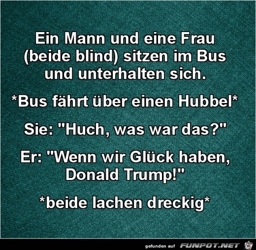 en Mann und eine Frau, beide blind......