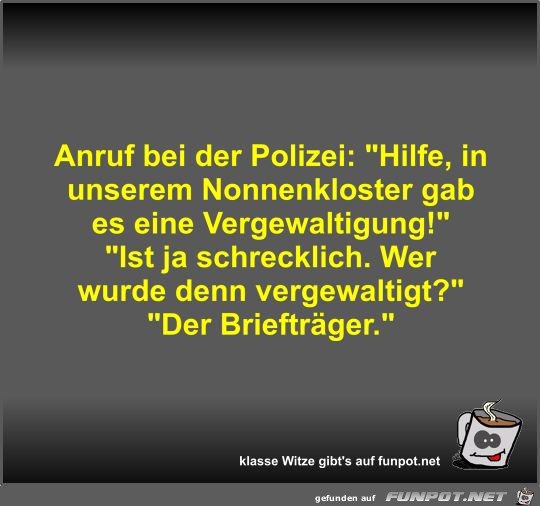 Anruf bei der Polizei