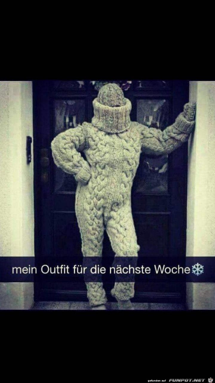 Mein Outfit für die nächste Woche Mein Outfit für die nächste Woche