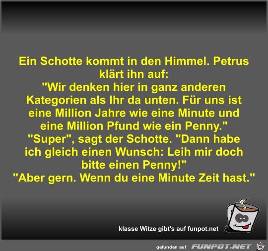 Ein Schotte kommt in den Himmel Ein Schotte kommt in den Himmel