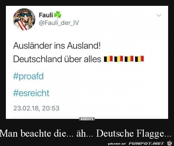 Super diese deutsche Flagge