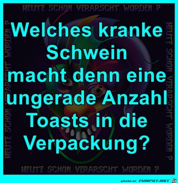 Stückzahl der Toastscheiben Stückzahl der Toastscheiben