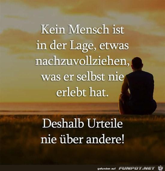 kein Mensch st in der Lage.......