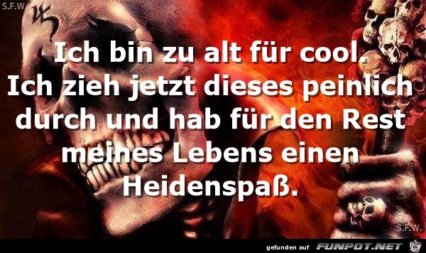 Ich bin zu alt.... Ich bin zu alt....