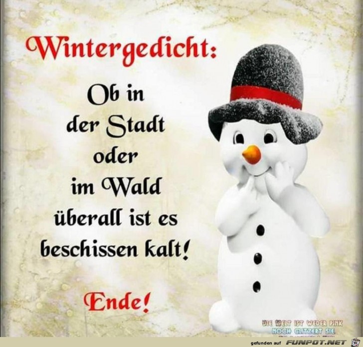 Wintergedicht Wintergedicht