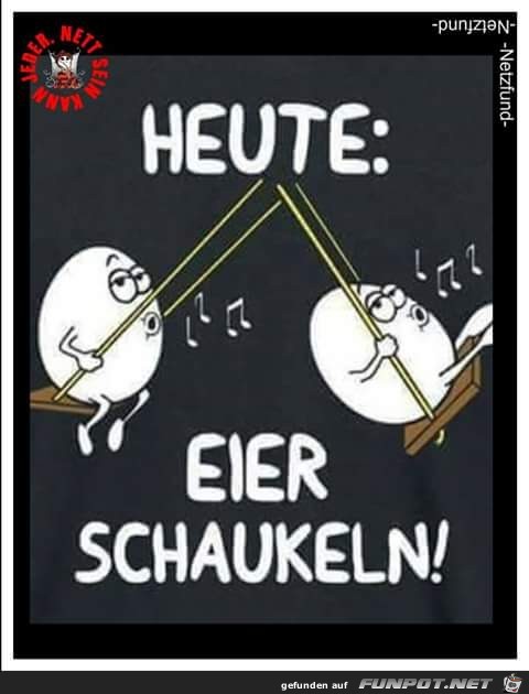 Eier schaukeln