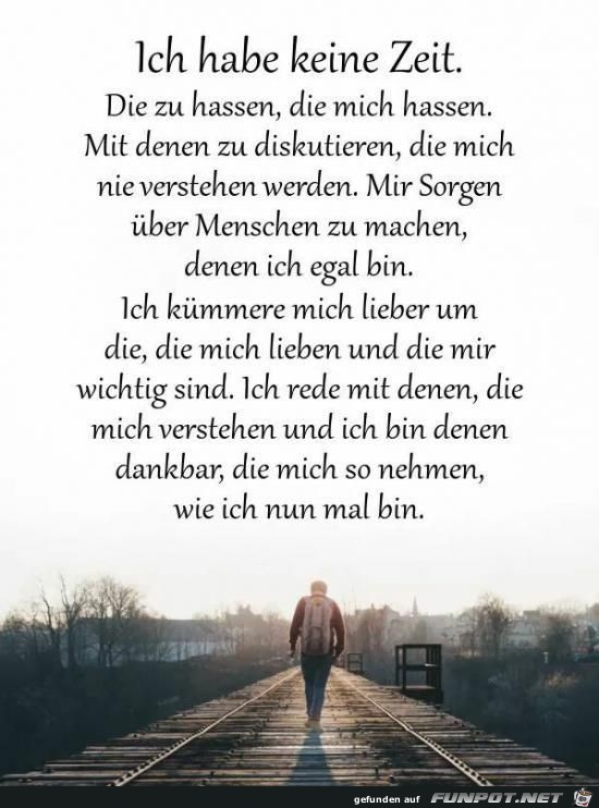 ich habe keine Zeit..... ich habe keine Zeit.....