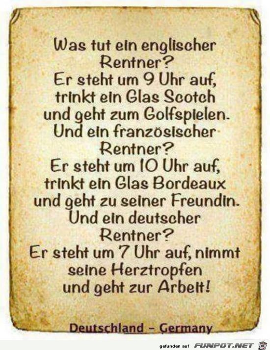 was tut ein englischer Rentner?.......... was tut ein englischer Rentner?..........