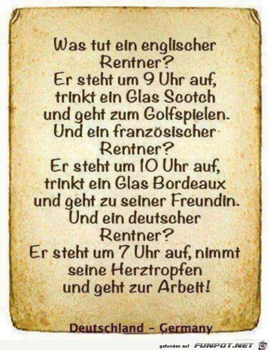 was tut ein englischer Rentner?..........