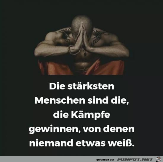 die strksten Menschen sind die,.......