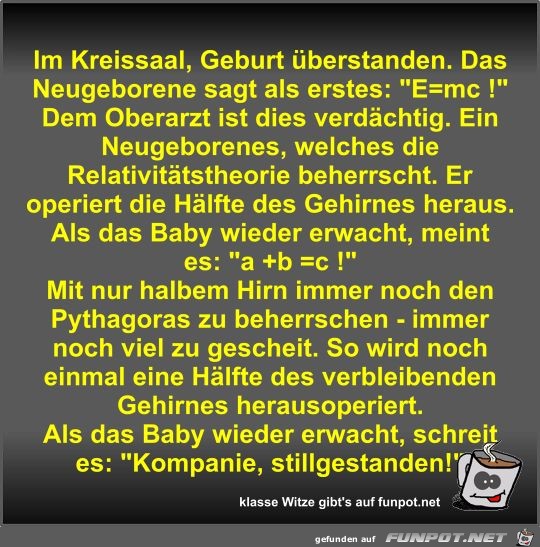 Im Kreissaal, Geburt überstanden Im Kreissaal, Geburt überstanden