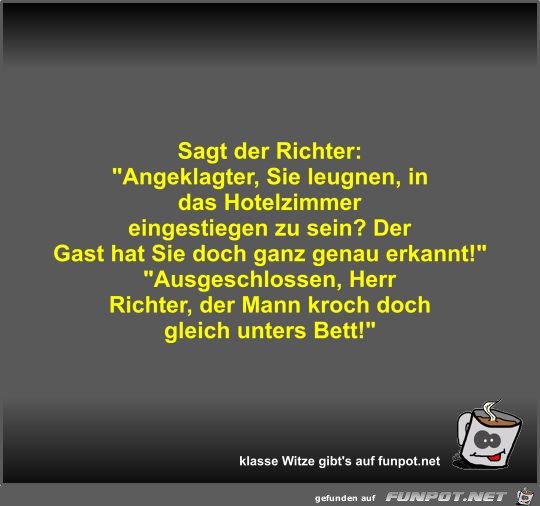 Sagt der Richter