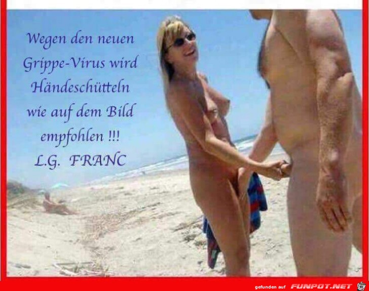 Grippe Virus und Hndeschtteln