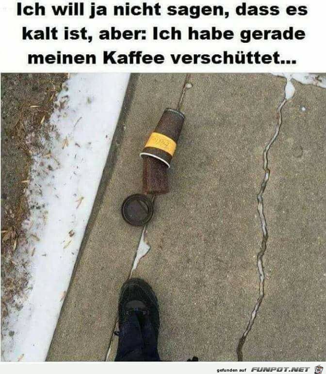 Kaffee verschüttet Kaffee verschüttet