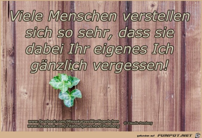 Viele Menschen verstellen sich Viele Menschen verstellen sich