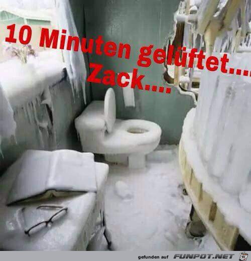 10 Minuten gelüftet 10 Minuten gelüftet