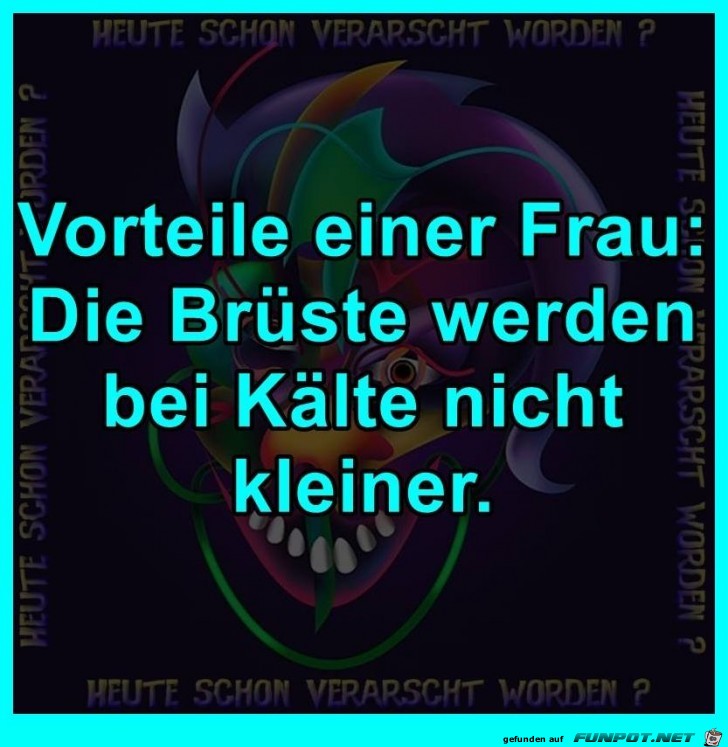 Vorteile einer Frau Vorteile einer Frau