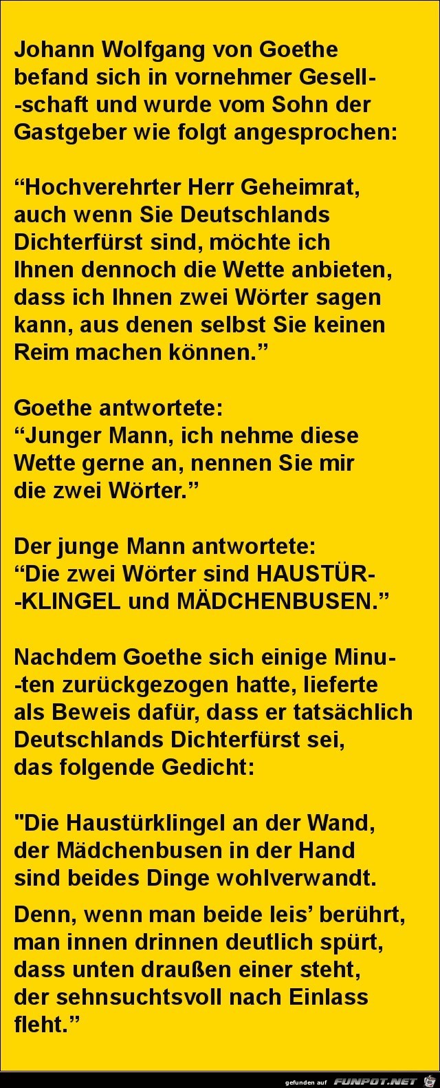Johann Wolfgang von Goethe...... Johann Wolfgang von Goethe......