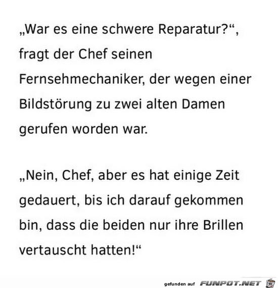 war es eine schwere Reperatur?........