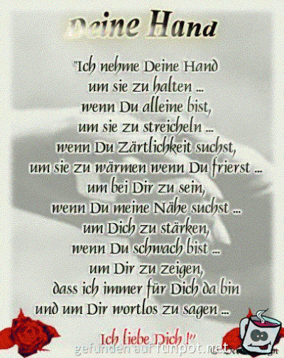 deine Hand......