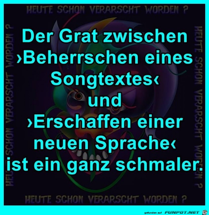 Ein schmaler Grat Ein schmaler Grat