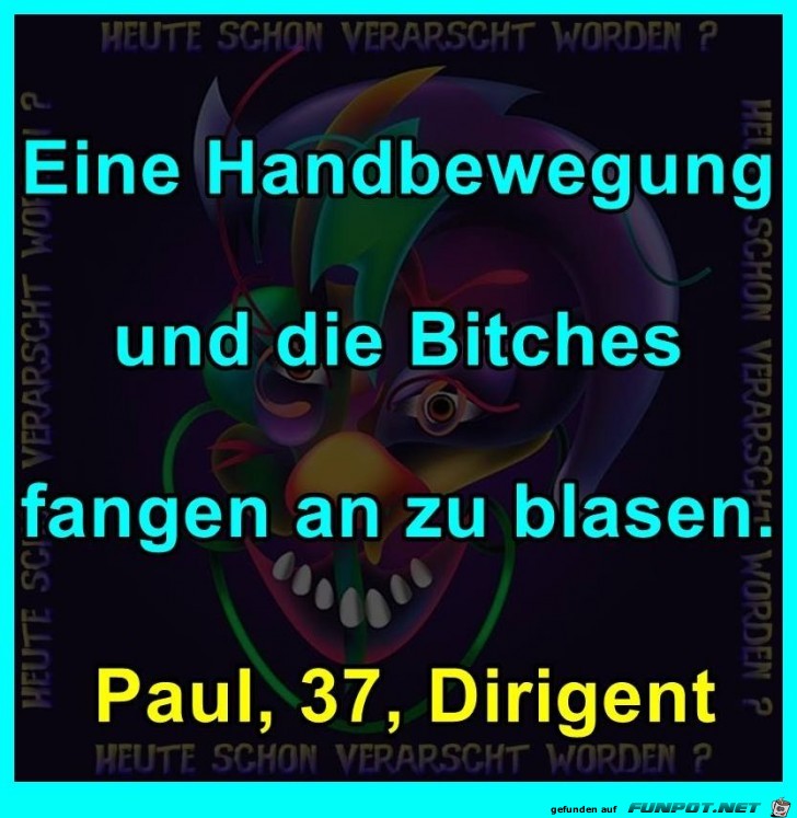 Eine Handbewegung