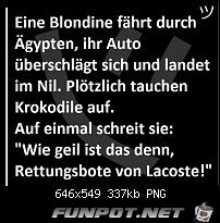 Die Blondine in gypten