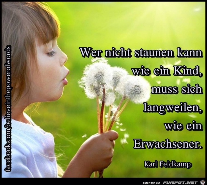 Wer nicht staunen kann Wer nicht staunen kann