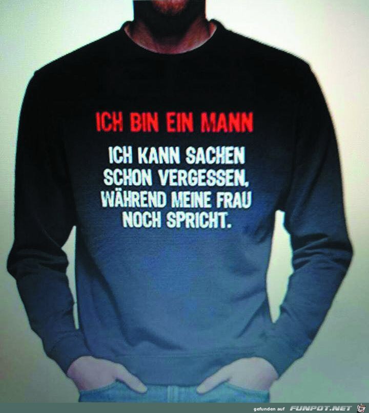 bin ein Mann bin ein Mann