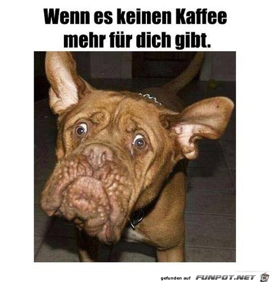 Kein Kaffee mehr brig