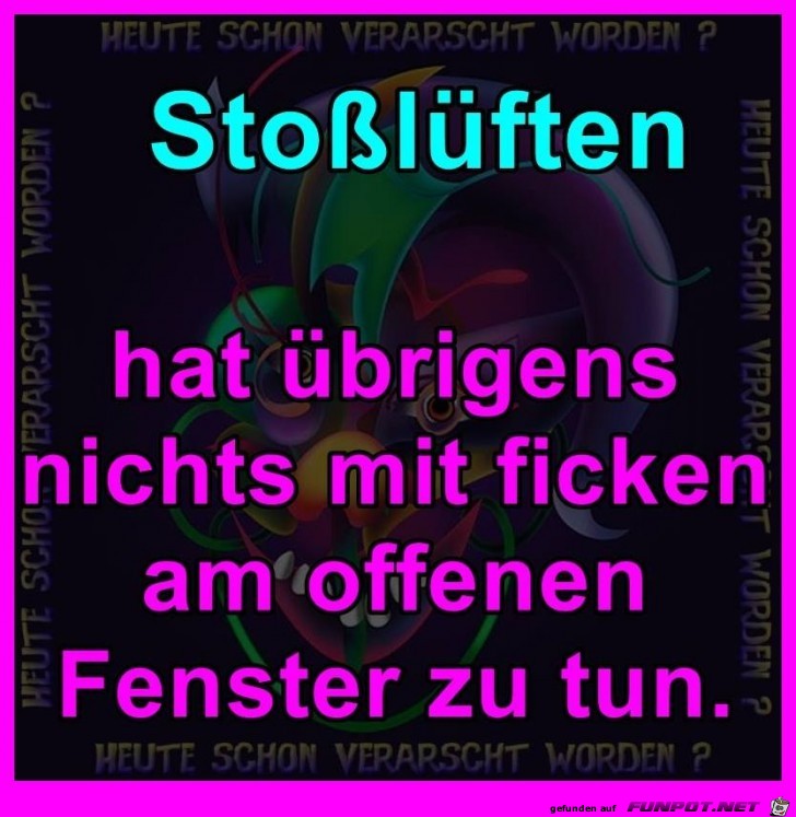 Stoßlüften Stoßlüften