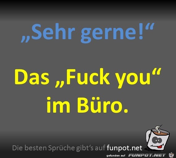 Sehr gerne Sehr gerne