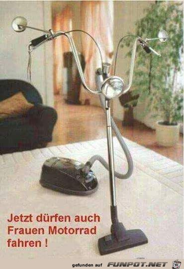 Frauen dürfen auch Motorrad fahrenn Frauen dürfen auch Motorrad fahrenn