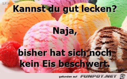 ...Eis beschwert