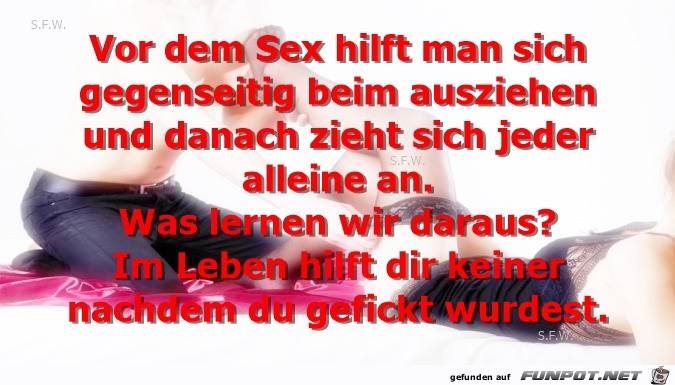 Vor dem Sex...