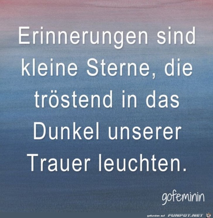 Erinnerungen sind kleine Sterne......