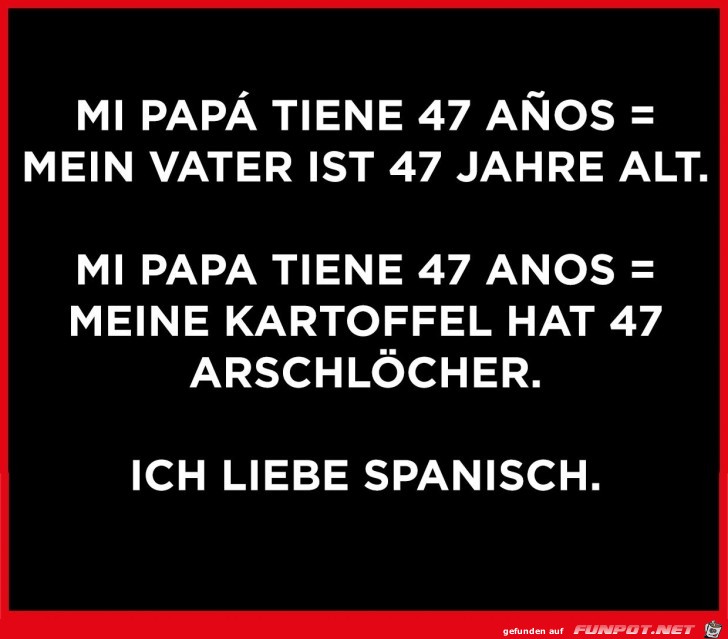 ICH LIEBE SPANISCH ICH LIEBE SPANISCH