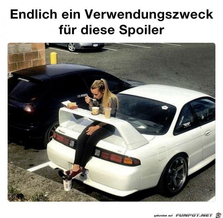 Endlich ein Verwendungszweck f diesen Spoiler...