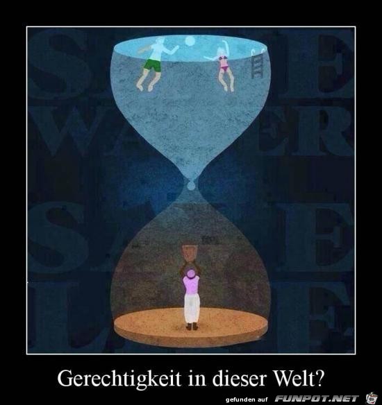 Gerechtigkeit in dieser Welt.......