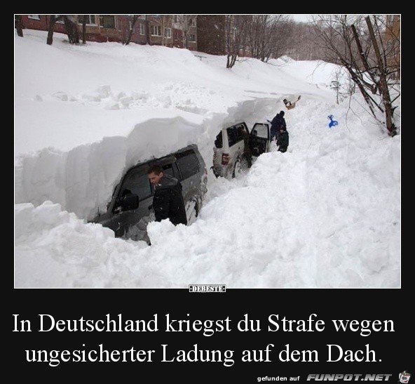 Ziemlich viel Schnee