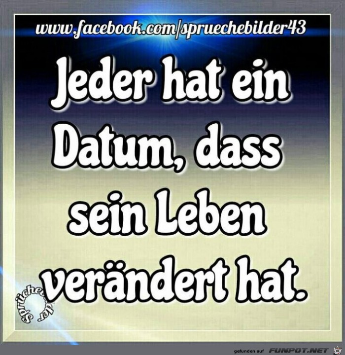 Jeder dat ein Datum