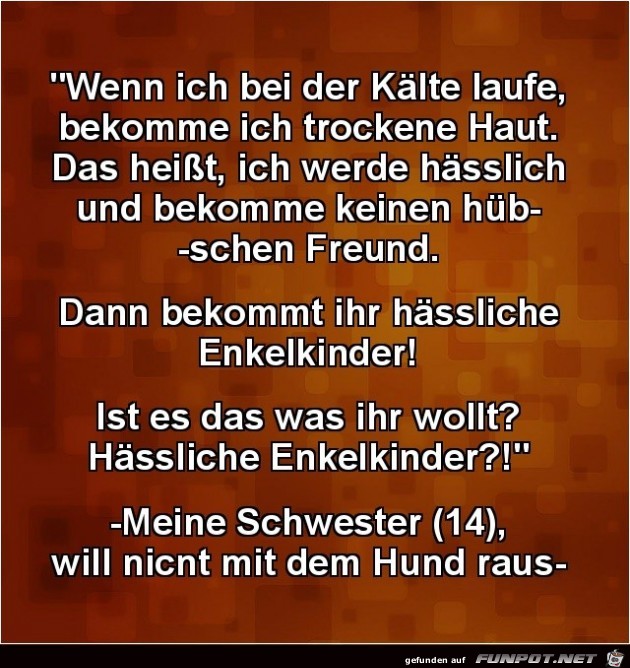 wenn ich bei der Kälte laufe,....... wenn ich bei der Kälte laufe,.......