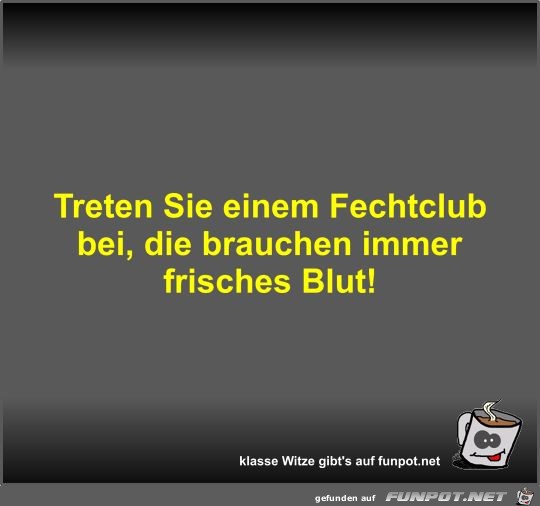 Treten Sie einem Fechtclub bei