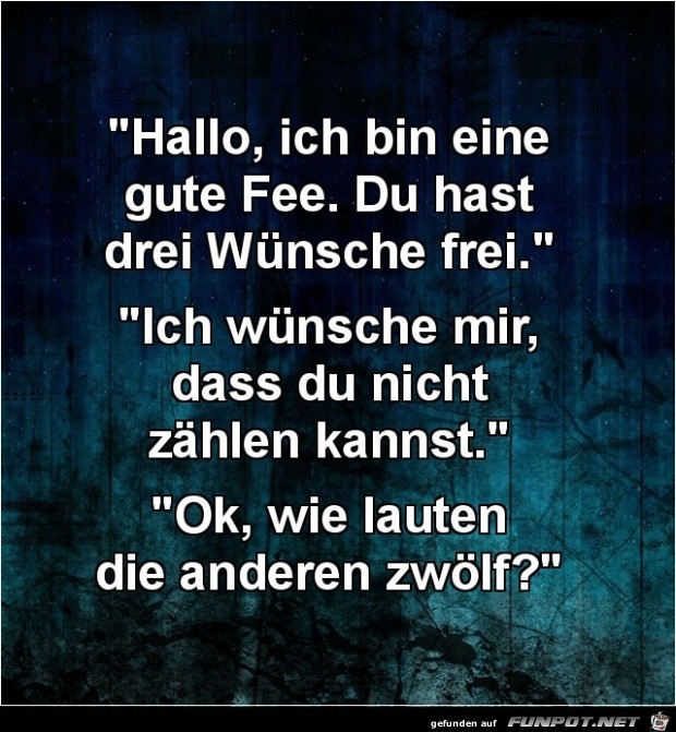 Hallo, ich bin eine gute Fee,...... Hallo, ich bin eine gute Fee,......