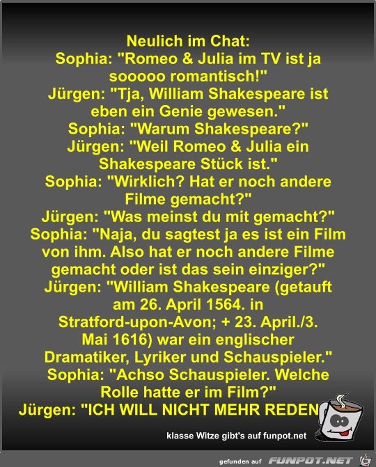 Neulich im Chat Neulich im Chat