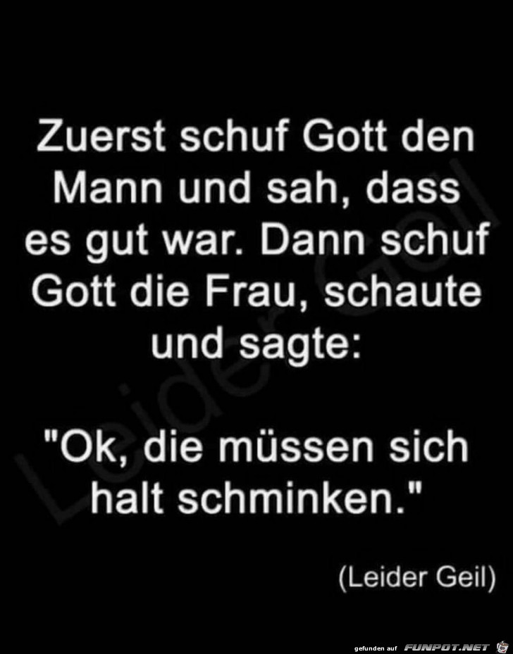 Gott schuf die Frau