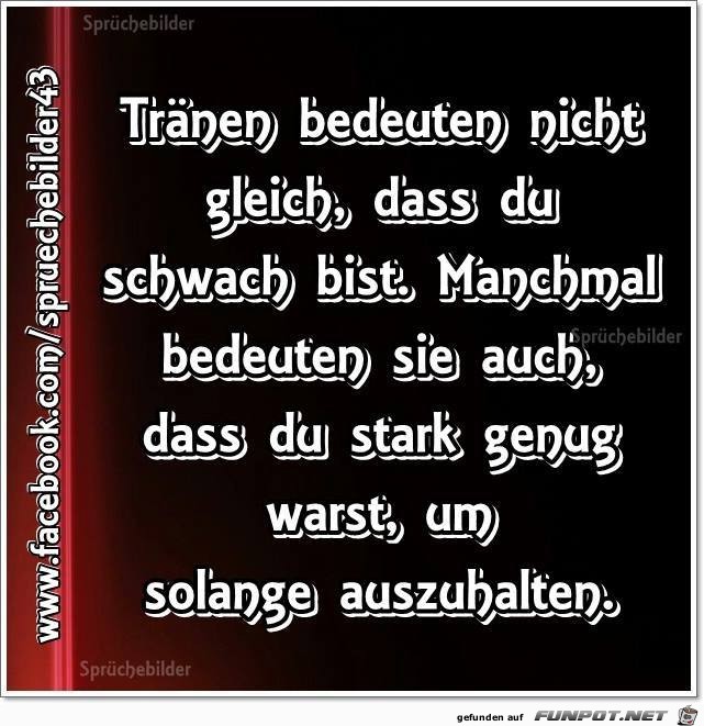 Traenen bedeuten nicht Traenen bedeuten nicht